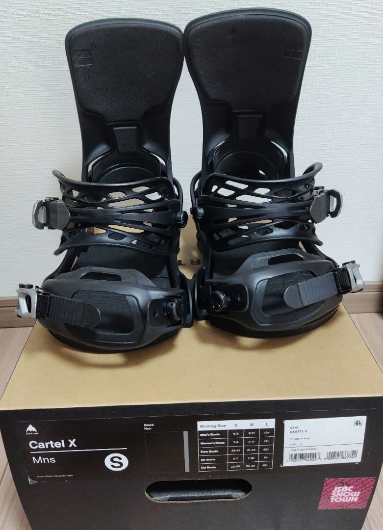 BURTON　CARTEL X メンズ用スノーボードビンディング Sサイズ