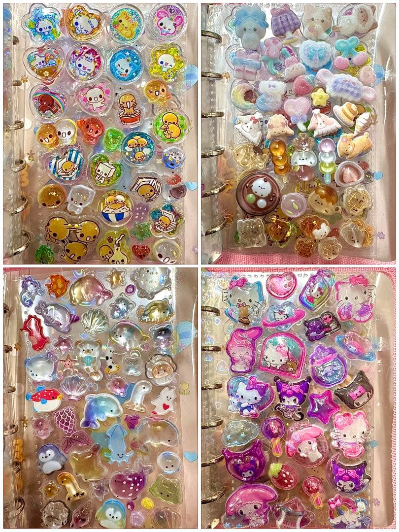 【シール帳♡8冊セット51ページ以上】 シール帳 完成品 シール 平成 平成女児