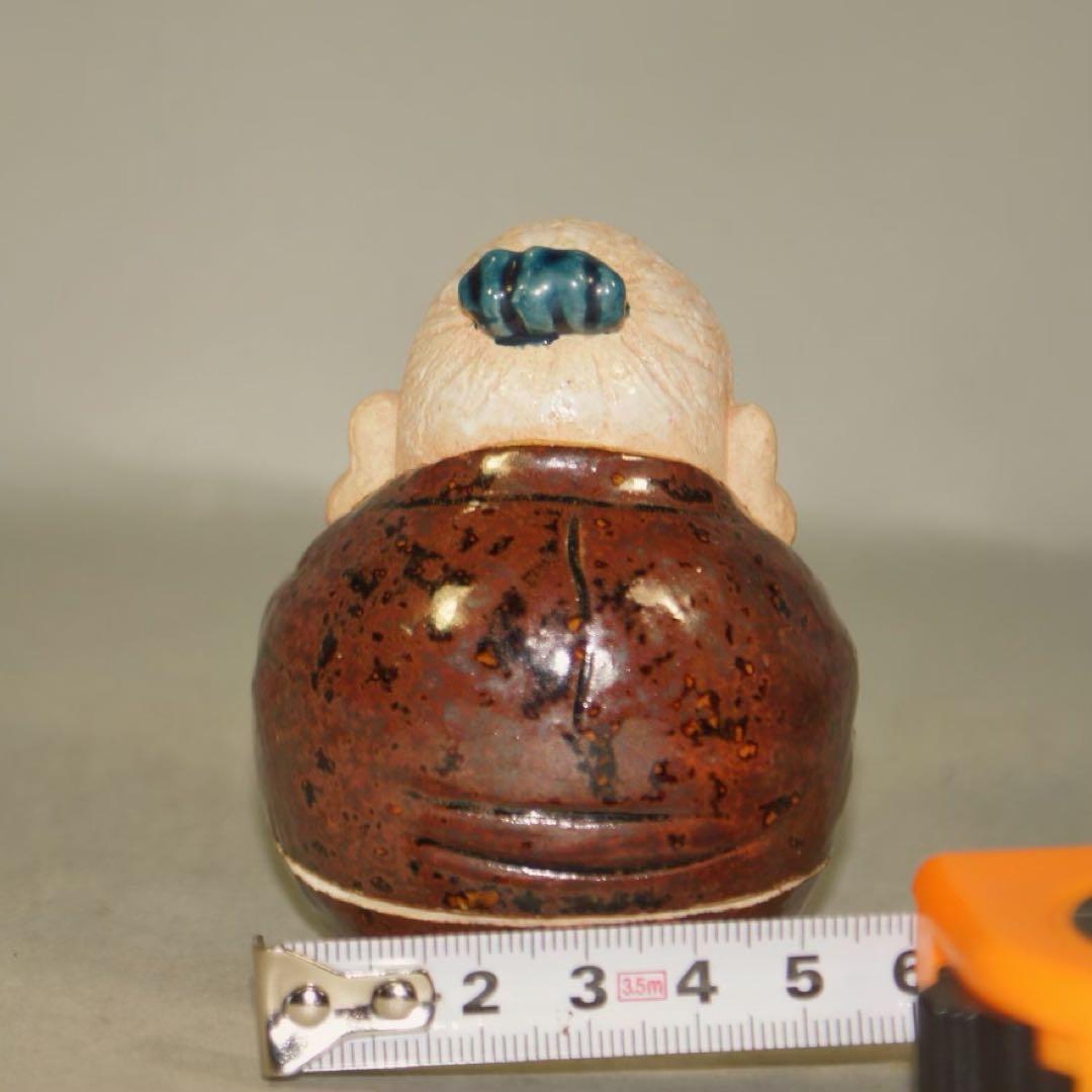 九谷焼き　中村秋塘作　寿老人 香合 共箱 茶道具