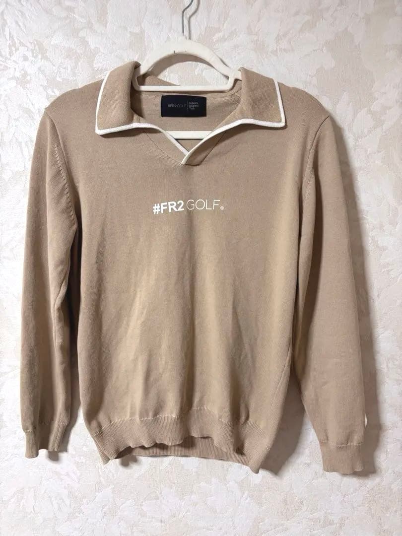 FR2 GOLF ポロ襟セーター ベージュ 長袖カットソー
