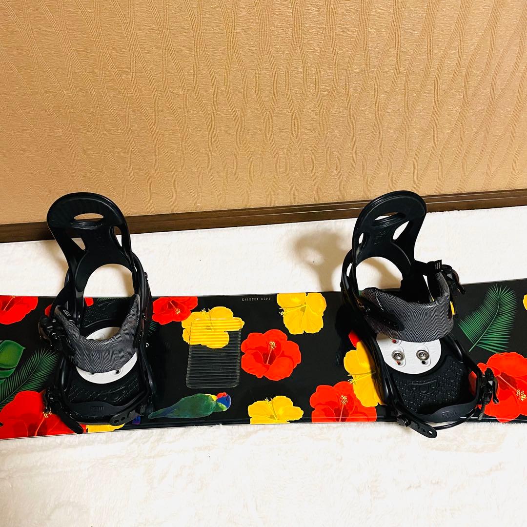 【未使用に近い】SLQ146cm FLUX(M)スノーボードビンディングセット