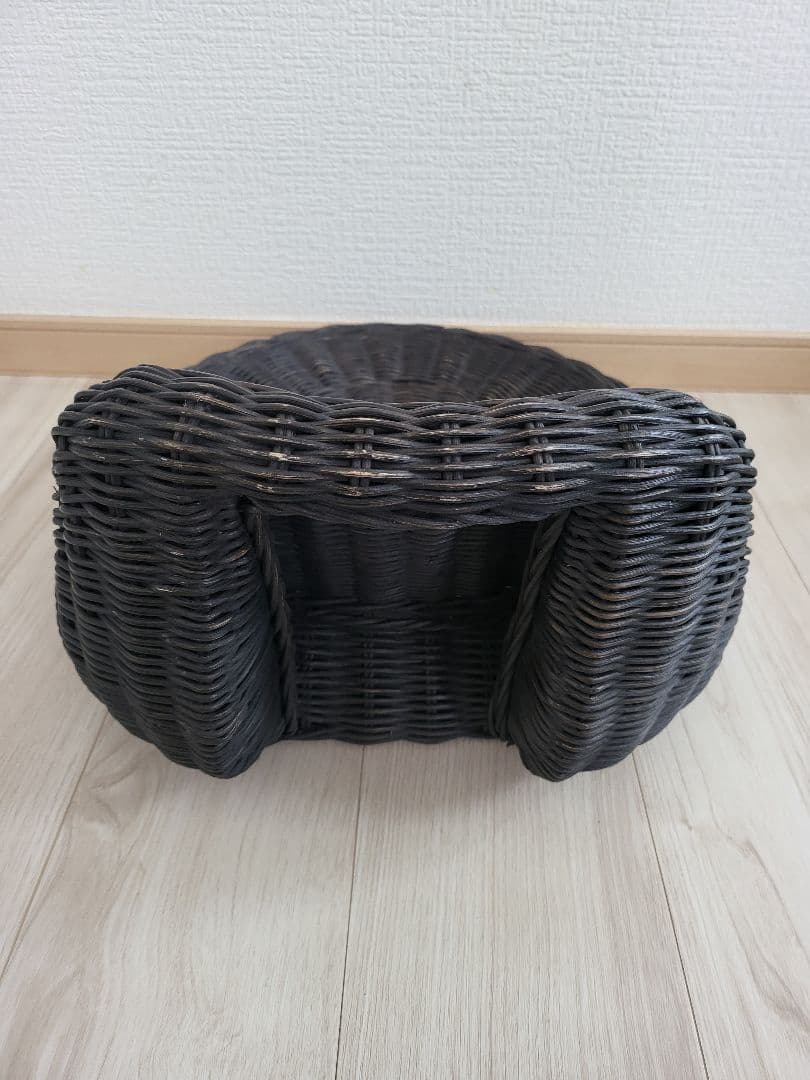 桜屋工業 RA-804 ラタン 円形 モダン 座椅子 籐 チェア2個セット