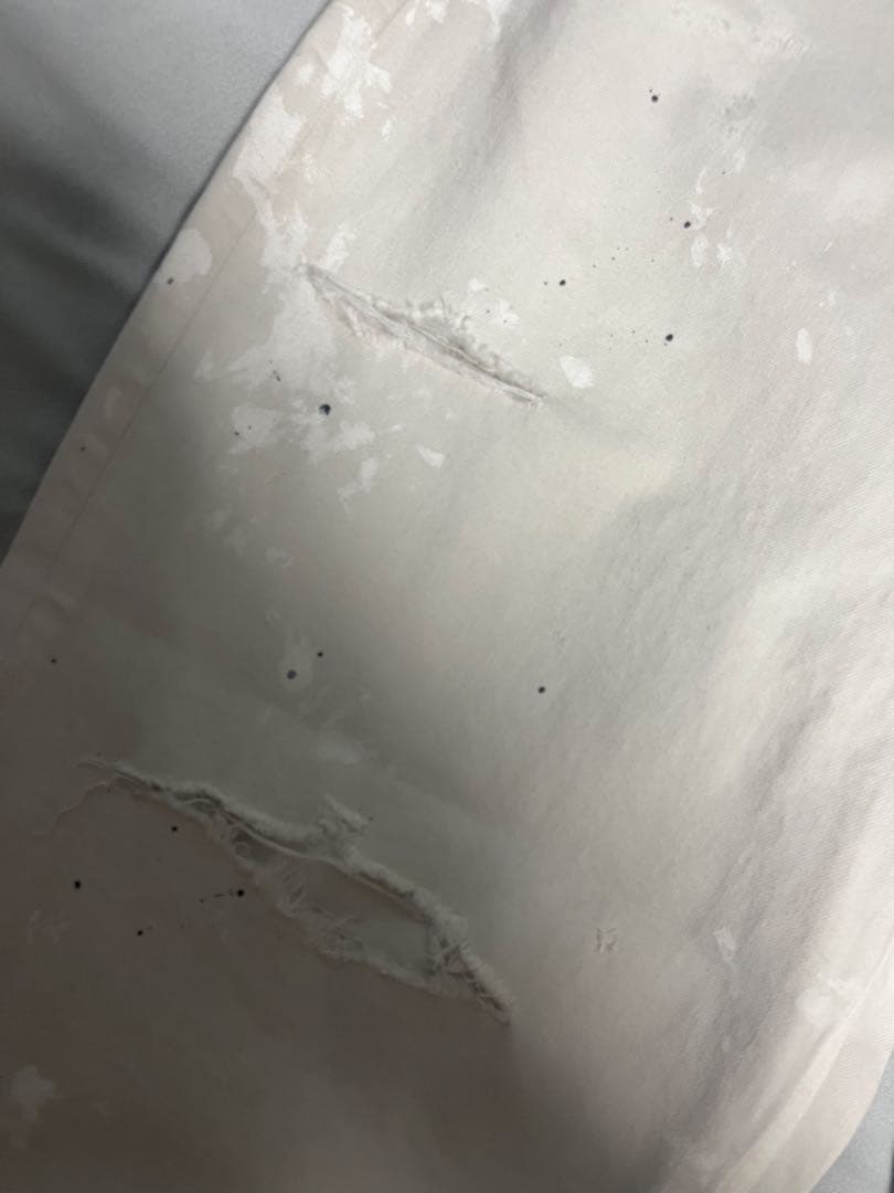 パンツ ANCELLM DAMAGE WIDE 5P DENIM PANTS