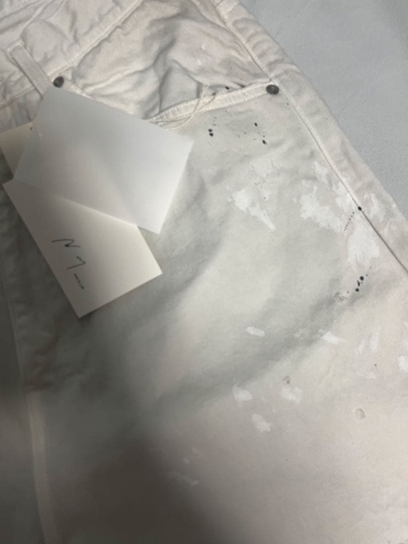 パンツ ANCELLM DAMAGE WIDE 5P DENIM PANTS