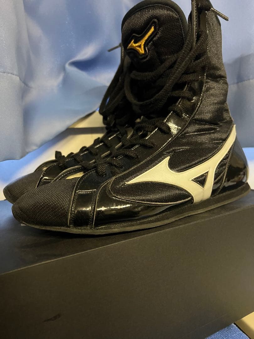 Mizuno ボクシングシューズ ハイカット ブラック/ホワイト