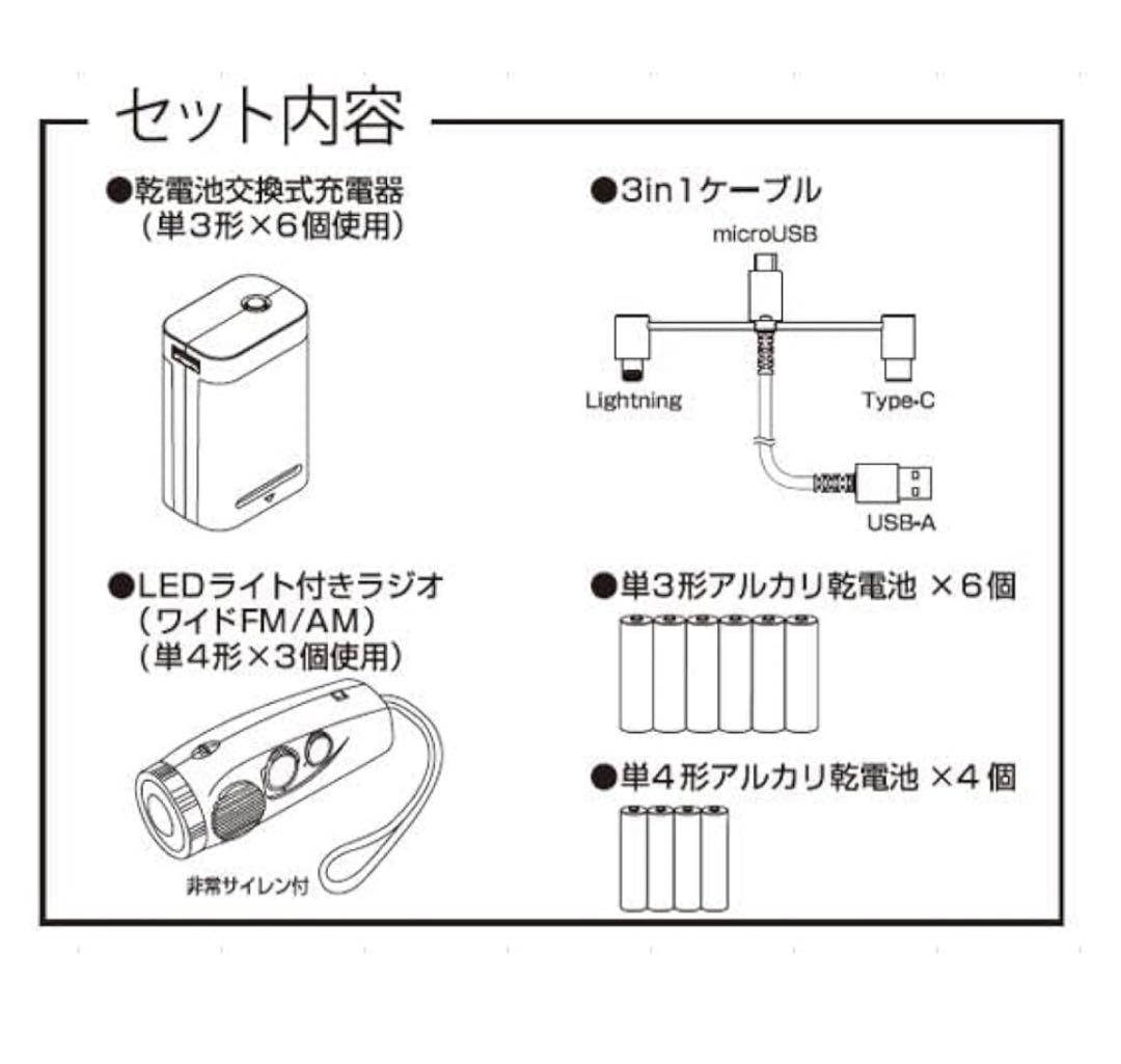 【送料無料】防災用　非常時サポート2個セット ＦHＳＰＳ１ 非常時 停電時