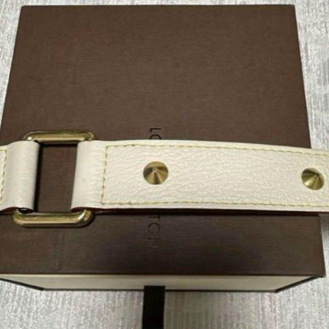 ルイ・ヴィトン サンチュール スハリ スタッズ ベルト ブロン レディース