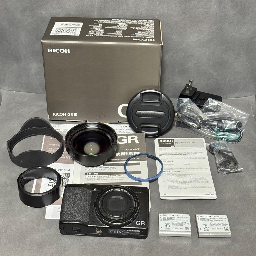 リコー RICOH GRⅢ+ワイドコンバージョンレンズセット