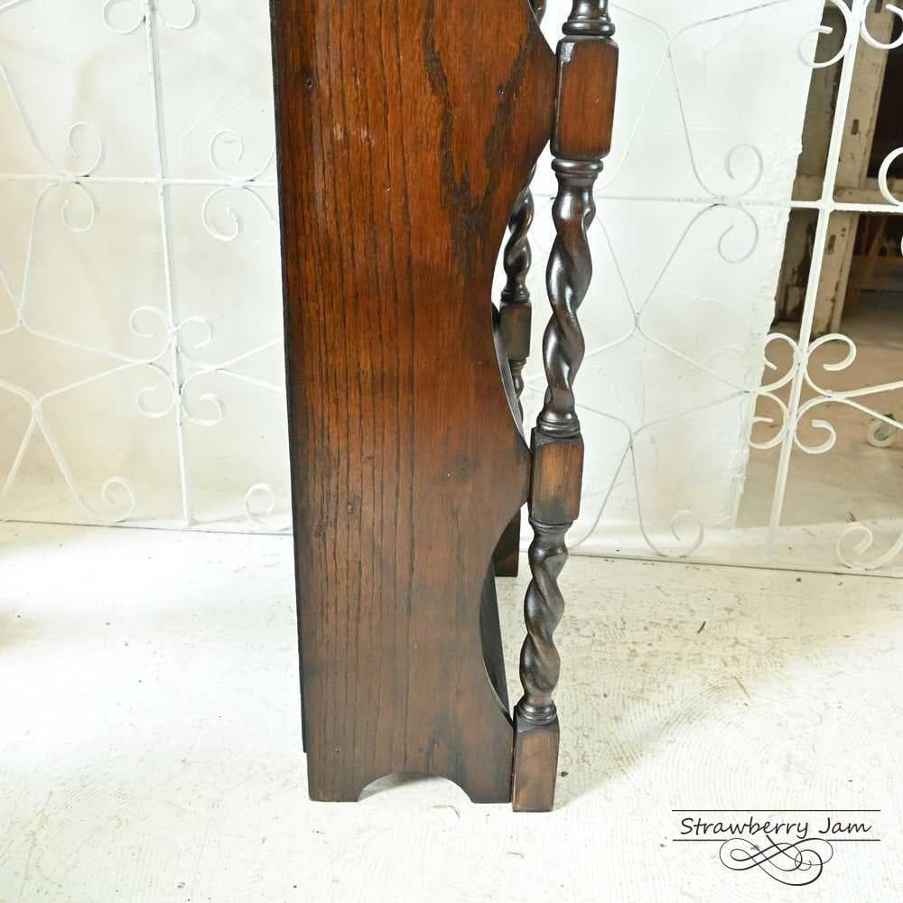 L3705-283 英国アンティーク ブックスタンド 本棚 収納 飾り棚 オーク