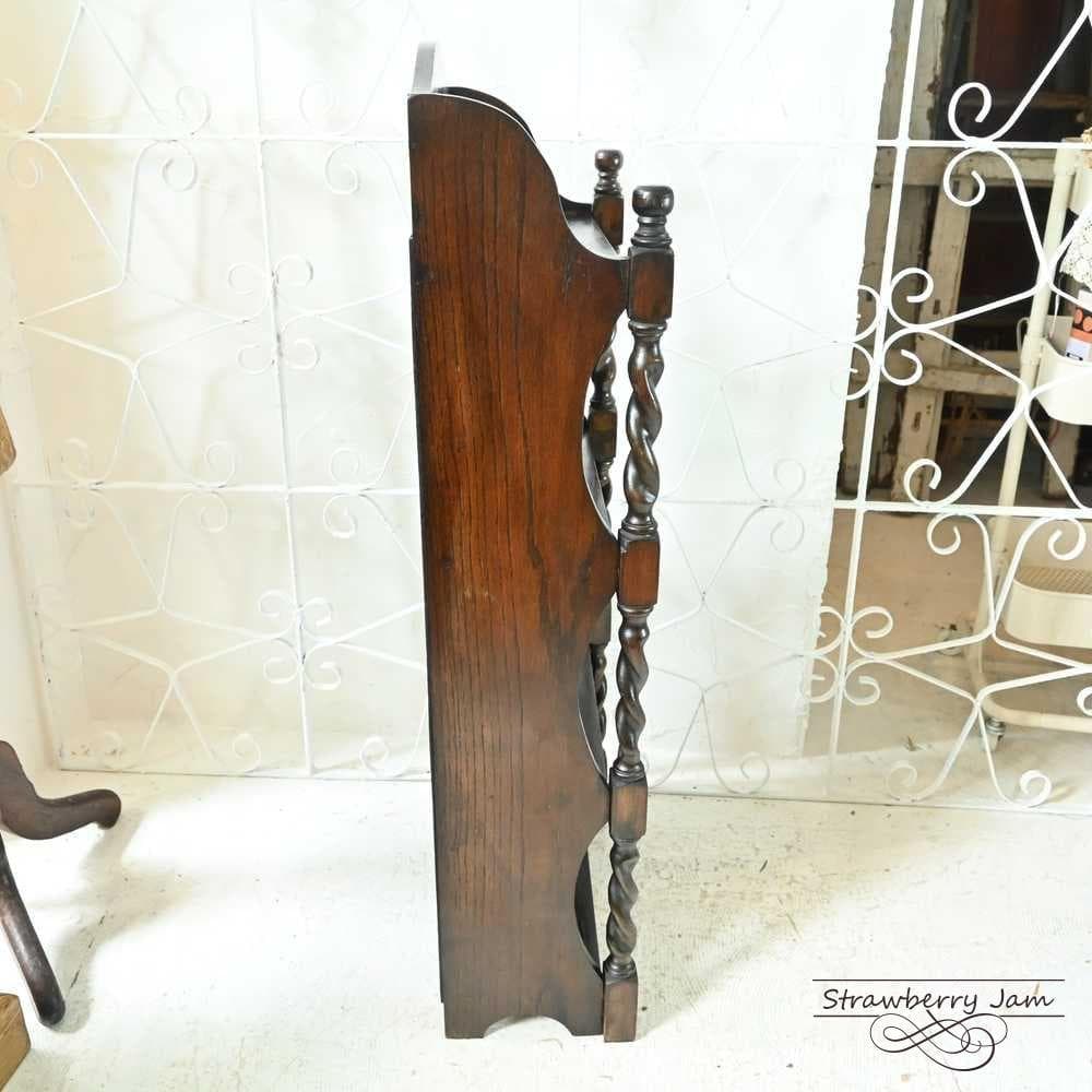 L3705-283 英国アンティーク ブックスタンド 本棚 収納 飾り棚 オーク