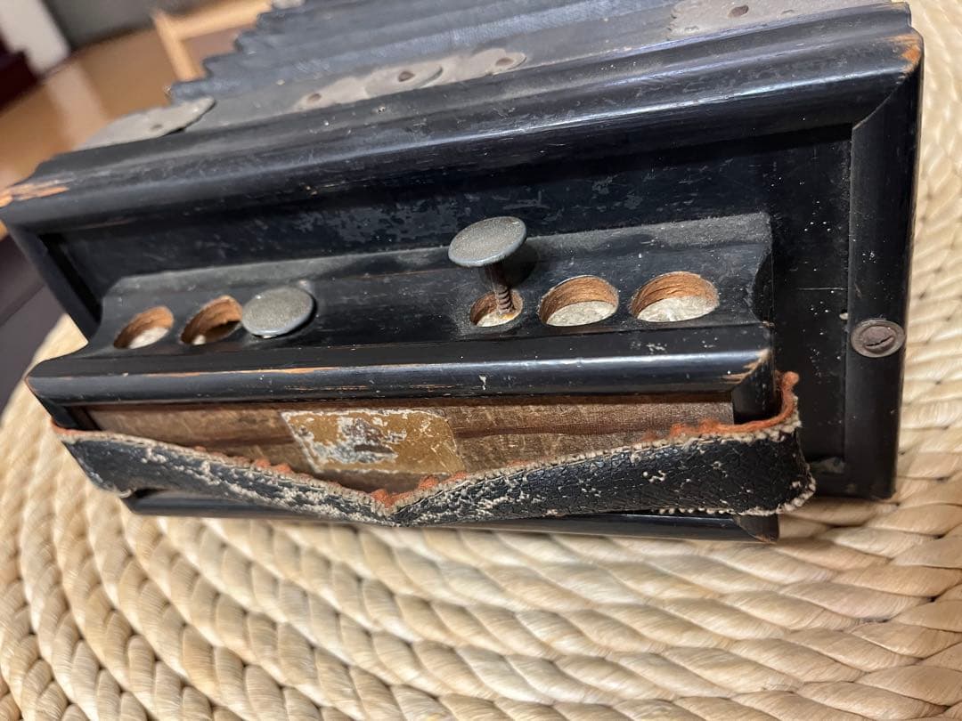 アンティーク フランス製 アコーディオン 楽器 インテリア 骨董 古い