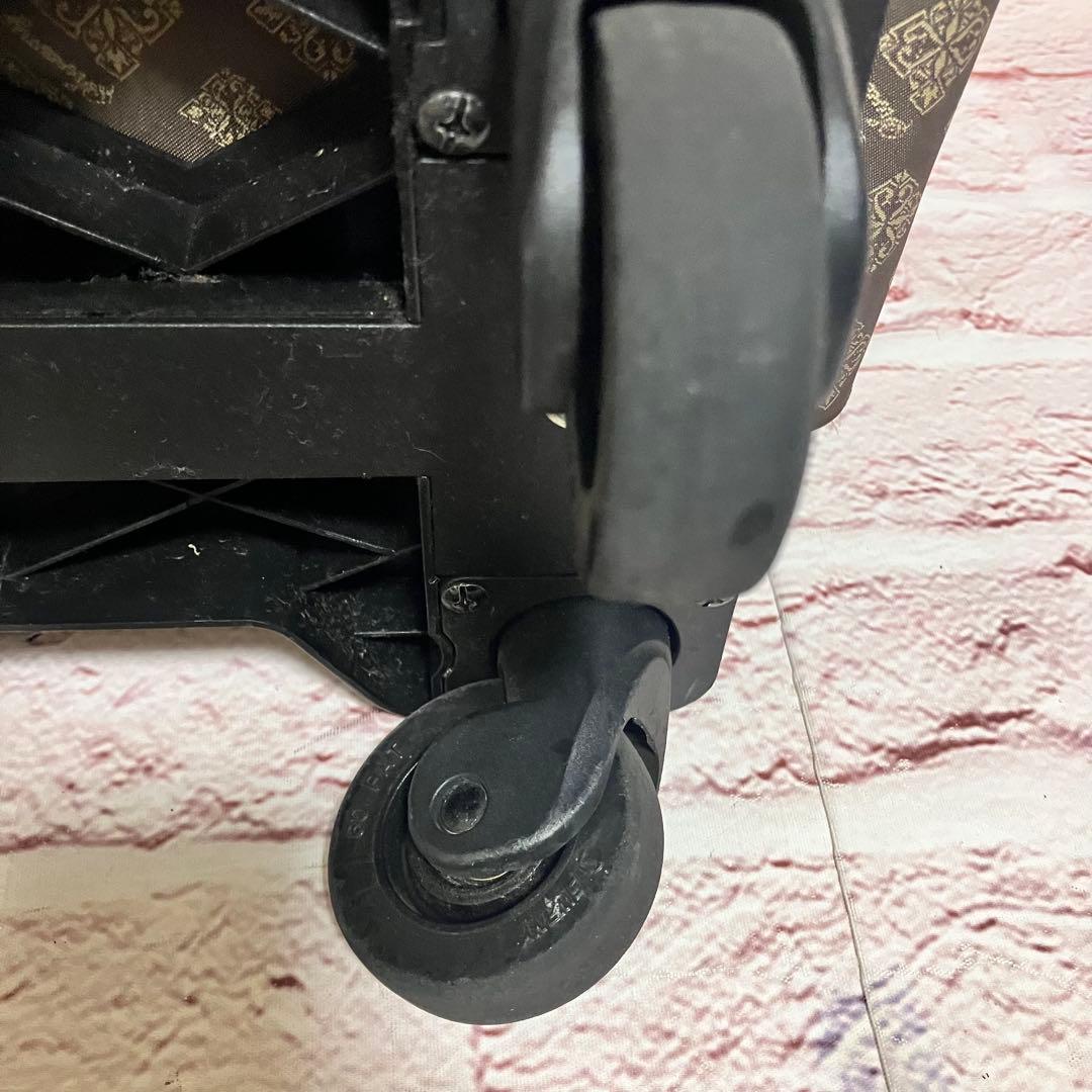 SWANY スワニー 総柄 モノグラム トラベル キャリーバッグ ブラウン