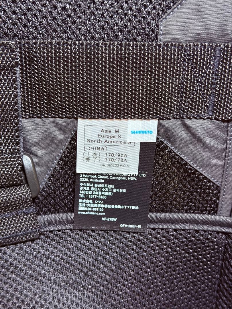 シマノ　サーフトリッパーベスト　VF-275W BLACK Mサイズ