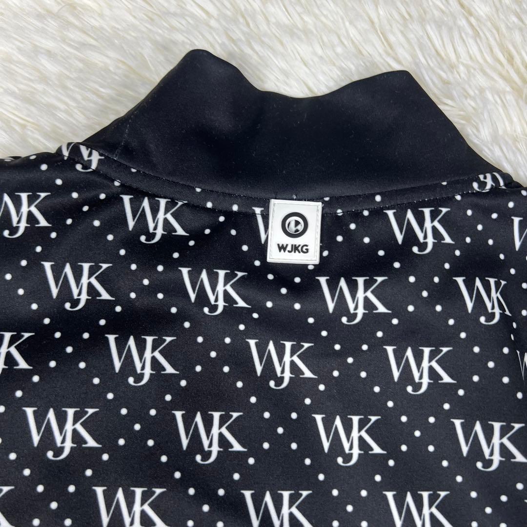 wjk wjkg ゴルフ カットソー モノグラム ハイネック モックネック