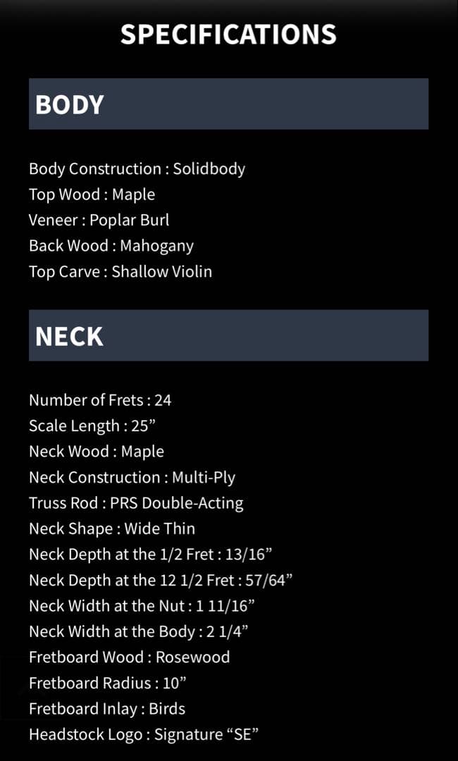 【美品】PRS SE CUSTOM 24-08 POPLAR BURL