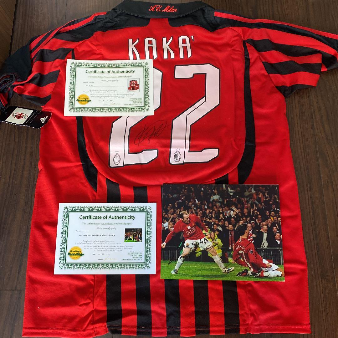 クリスティアーノロナウド　ルーニー　KAKA 　直筆サイン