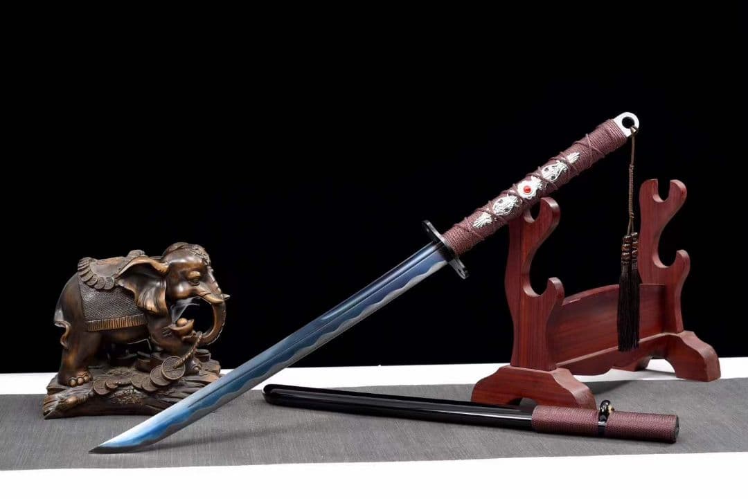 藍鳳斬馬刀20230274 武具　刀装具　日本刀　模造刀 居合刀