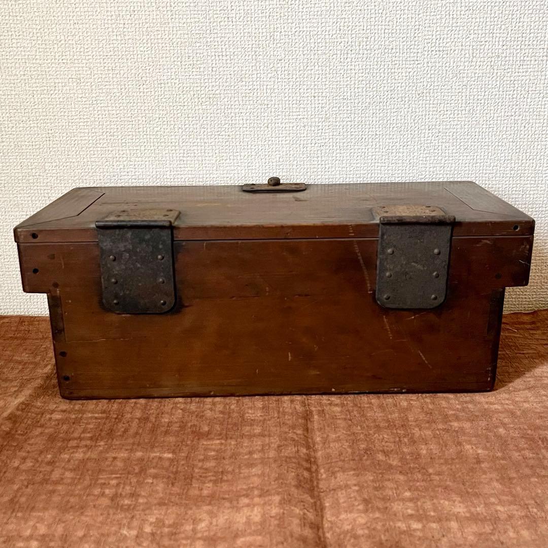 古道具　幕末　文字入　銭箱　千両箱