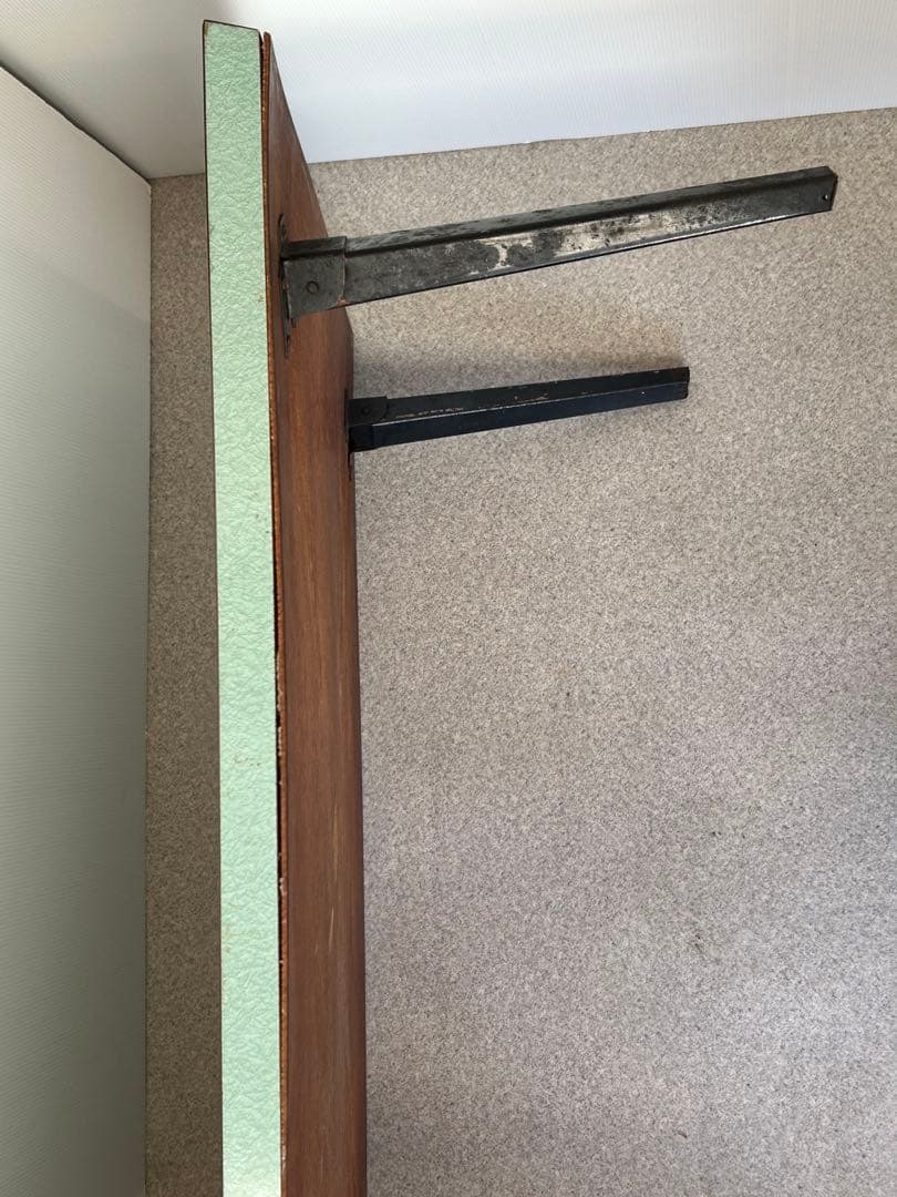 ヴィンテージ　昭和レトロ 鉄脚 折り畳み 座卓 机　テーブル ミッドセンチュリー