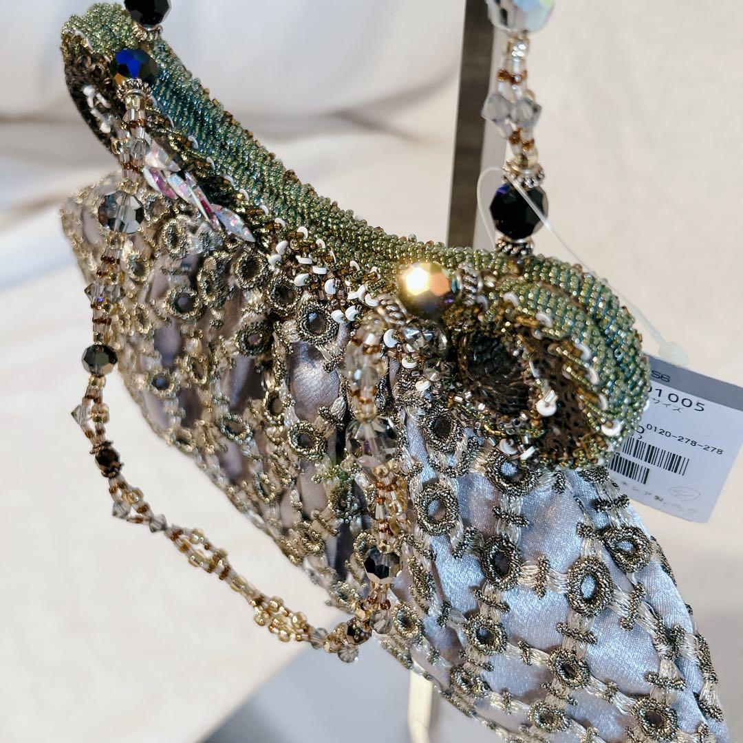 希少 新品タグ付き bagteria バグテリア ビーズ刺繍バッグ Y2K