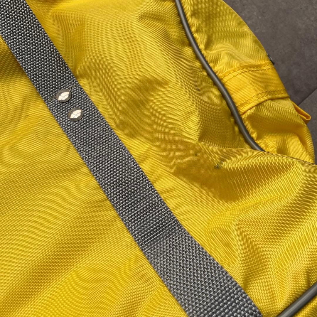 ワッぺ イエロー 黄色 旧型 ワールドペガサス スクバ スクールバッグ　Y2K