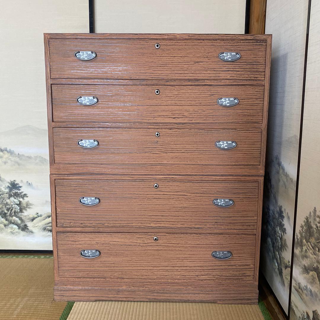 箪笥 婚礼箪笥 古道具 桐 収納家具 インテリア ①