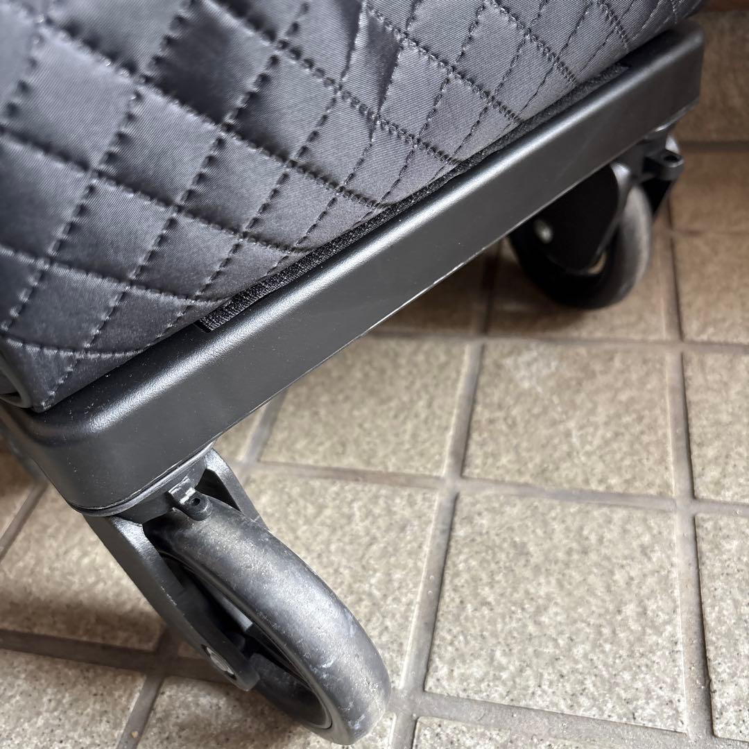 島製作所 メロディ スムーズグランデ キルティングBK シルバーカー