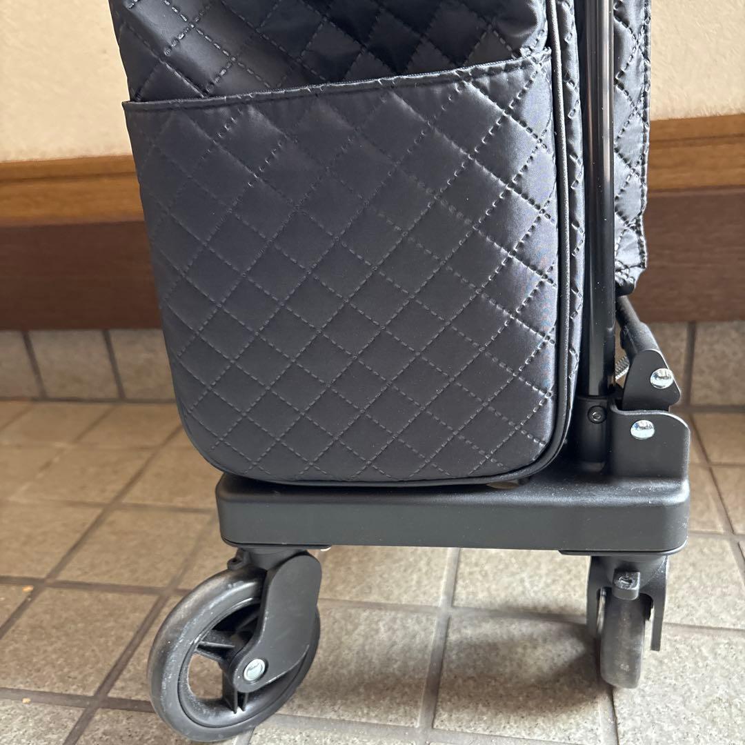 島製作所 メロディ スムーズグランデ キルティングBK シルバーカー