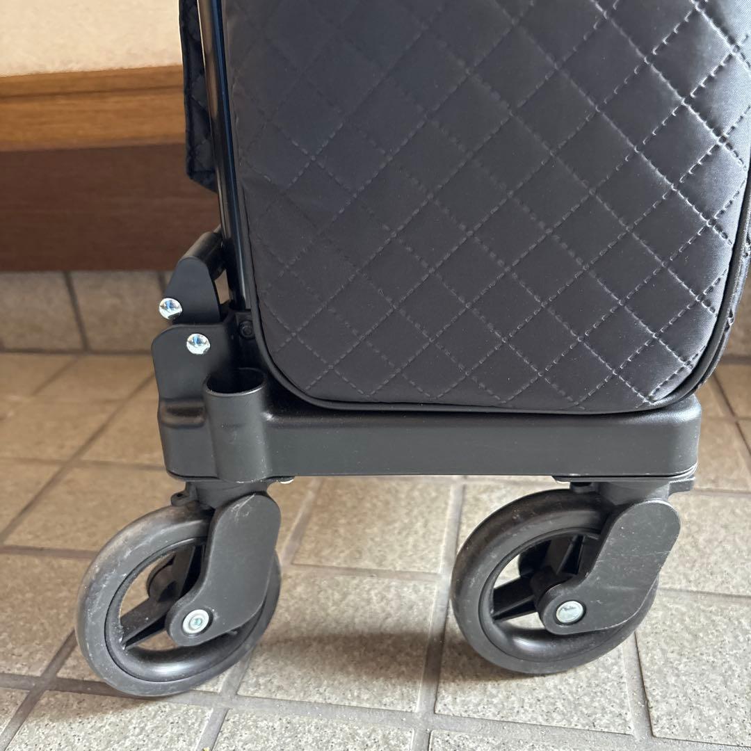 島製作所 メロディ スムーズグランデ キルティングBK シルバーカー