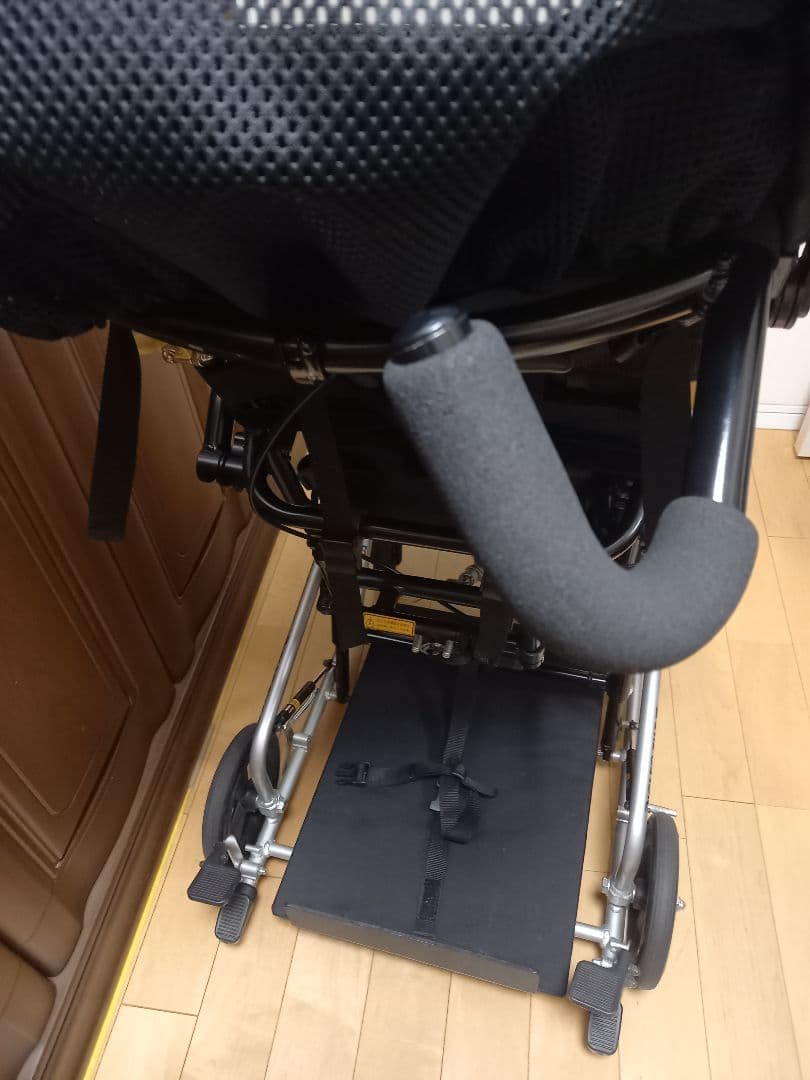 ピグレオティルト３　介助用バギー 黒と水色