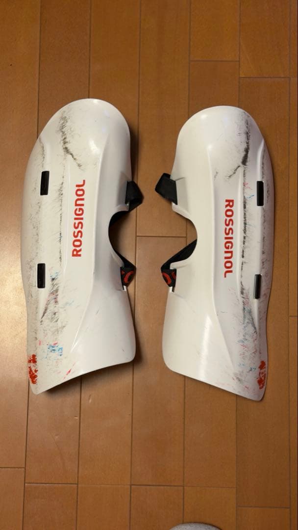 ROSSIGNOL スキー用プロテクター ホワイト レガース プラスチック