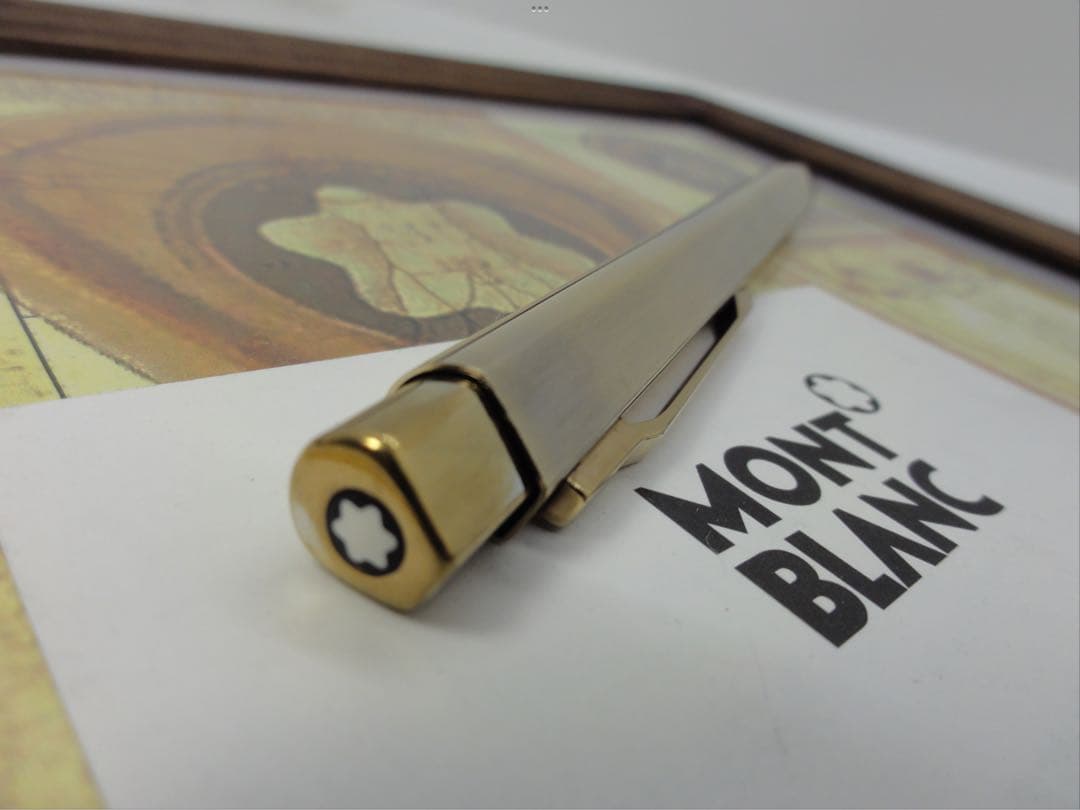 モンブラン⭐️レオナルド総金張りチタンTitaniumNo20280⭐️人間工学形状