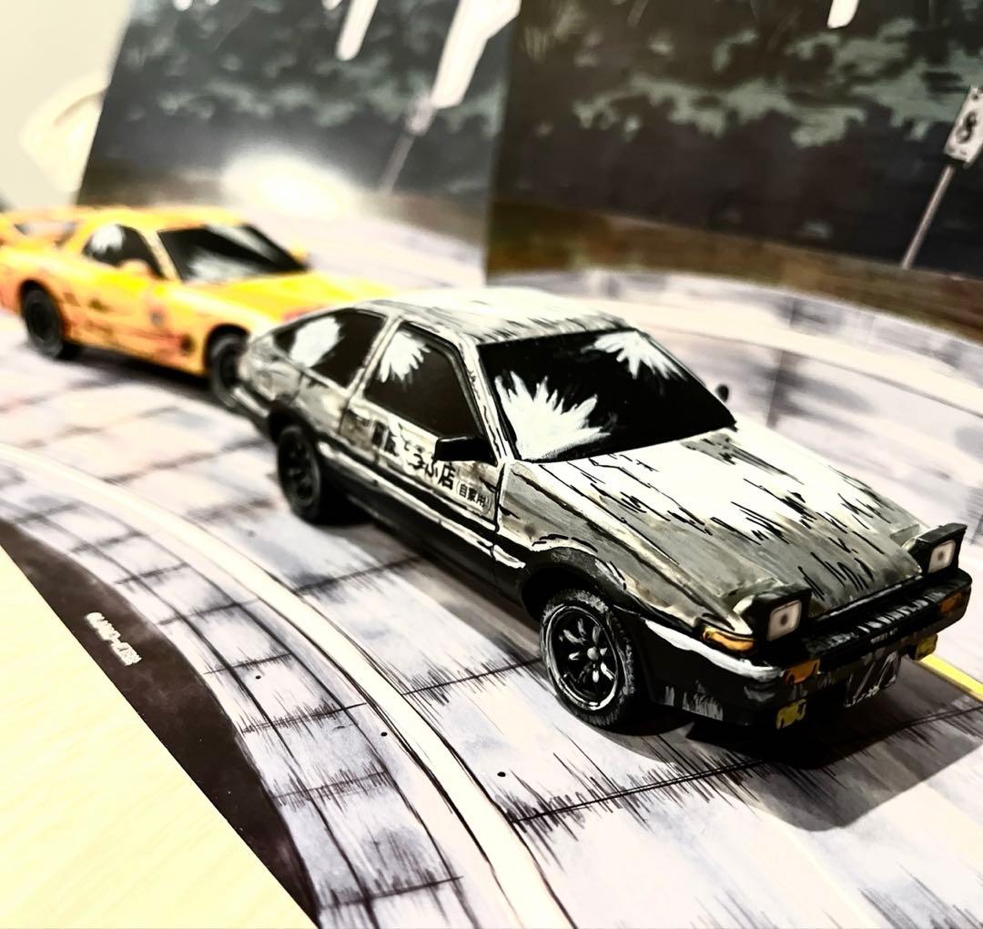 頭文字D 漫画風　二次元塗装