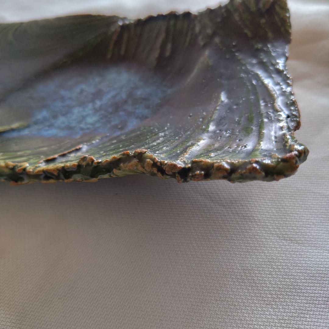 久岡冬彦 織部長皿