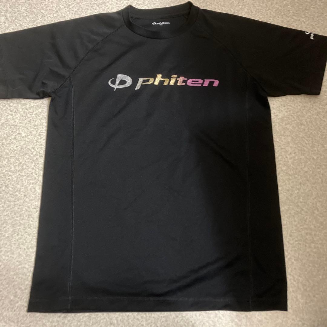 phiten Mサイズ 黒 Tシャツ グラデーション　ラメ