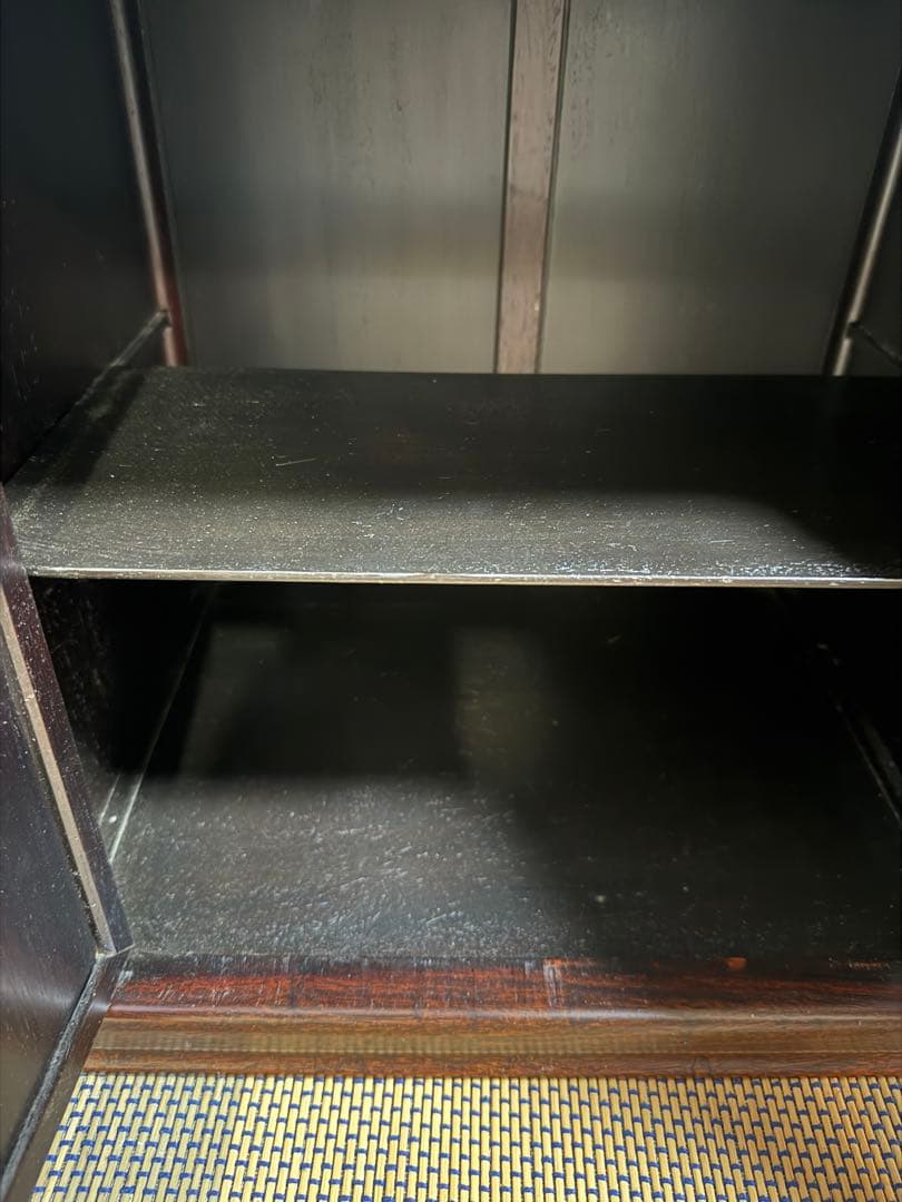 紅木　茶棚　茶箪笥　唐木　茶道具　送料込み251107