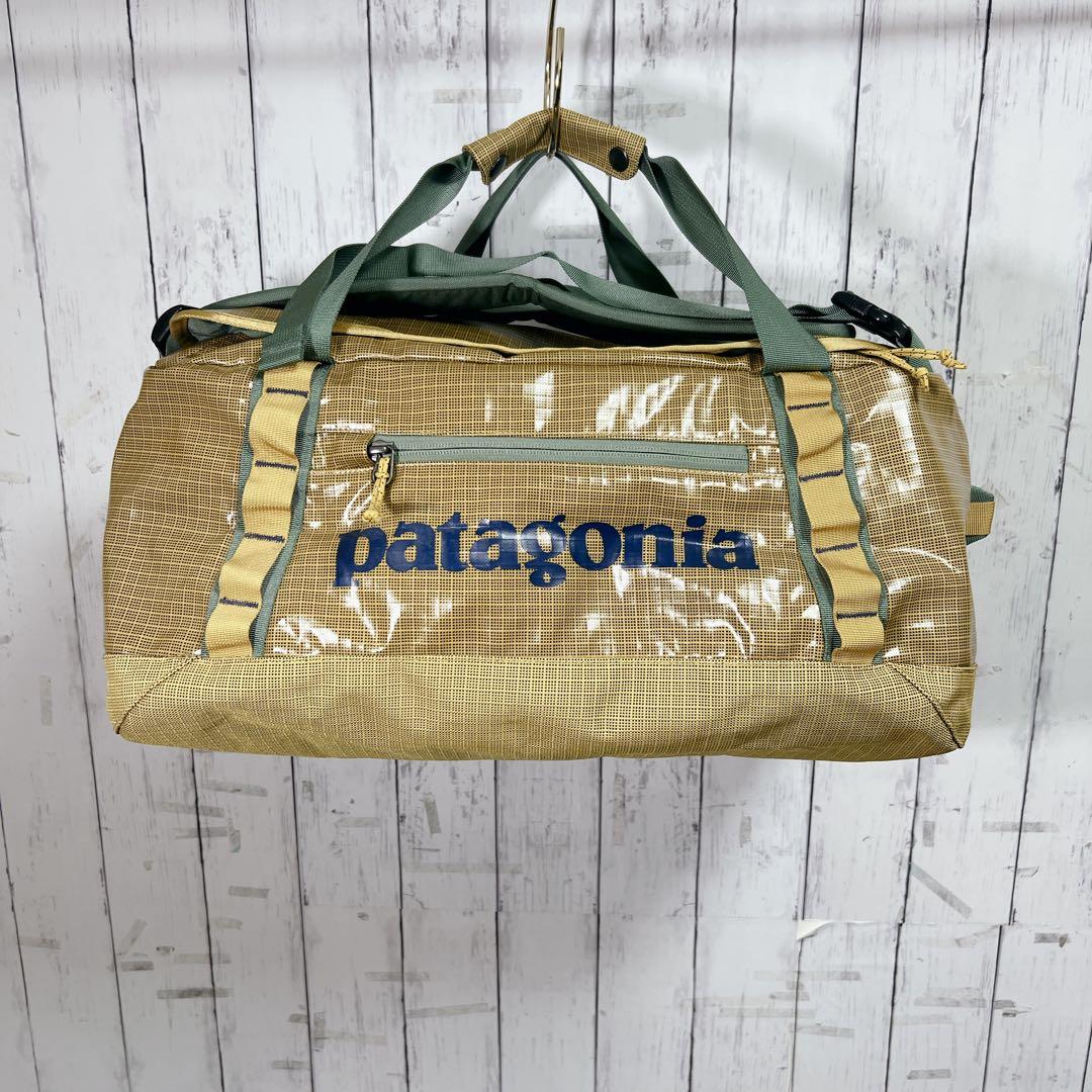【極美品】パタゴニア ブラックホール ダッフル 40L ゴールド 2way
