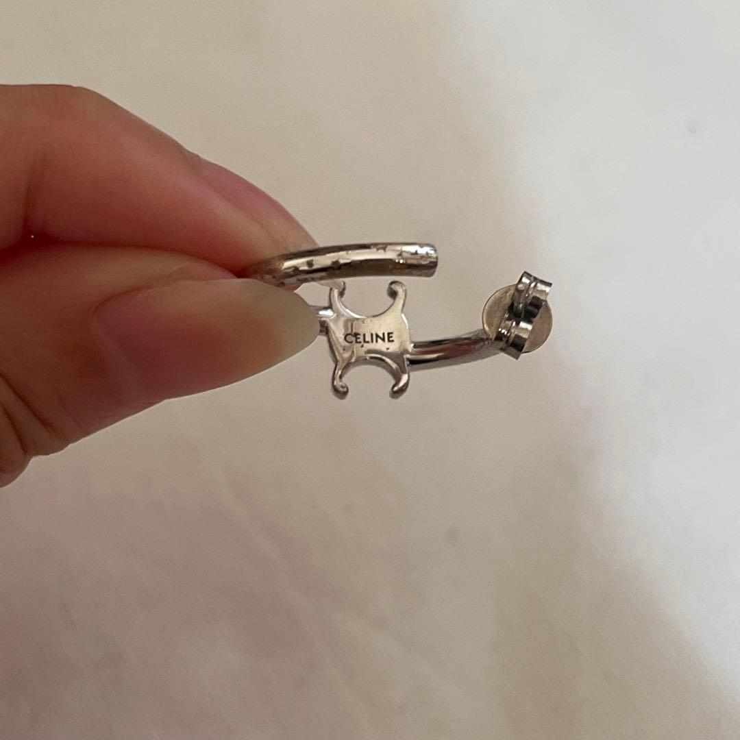 CELINE シルバーピアス 片耳