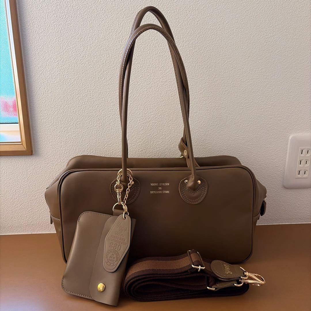 FRAMeWORK YOUNG&OLSEN 別注スムースレザー　バッグ　ブラウン