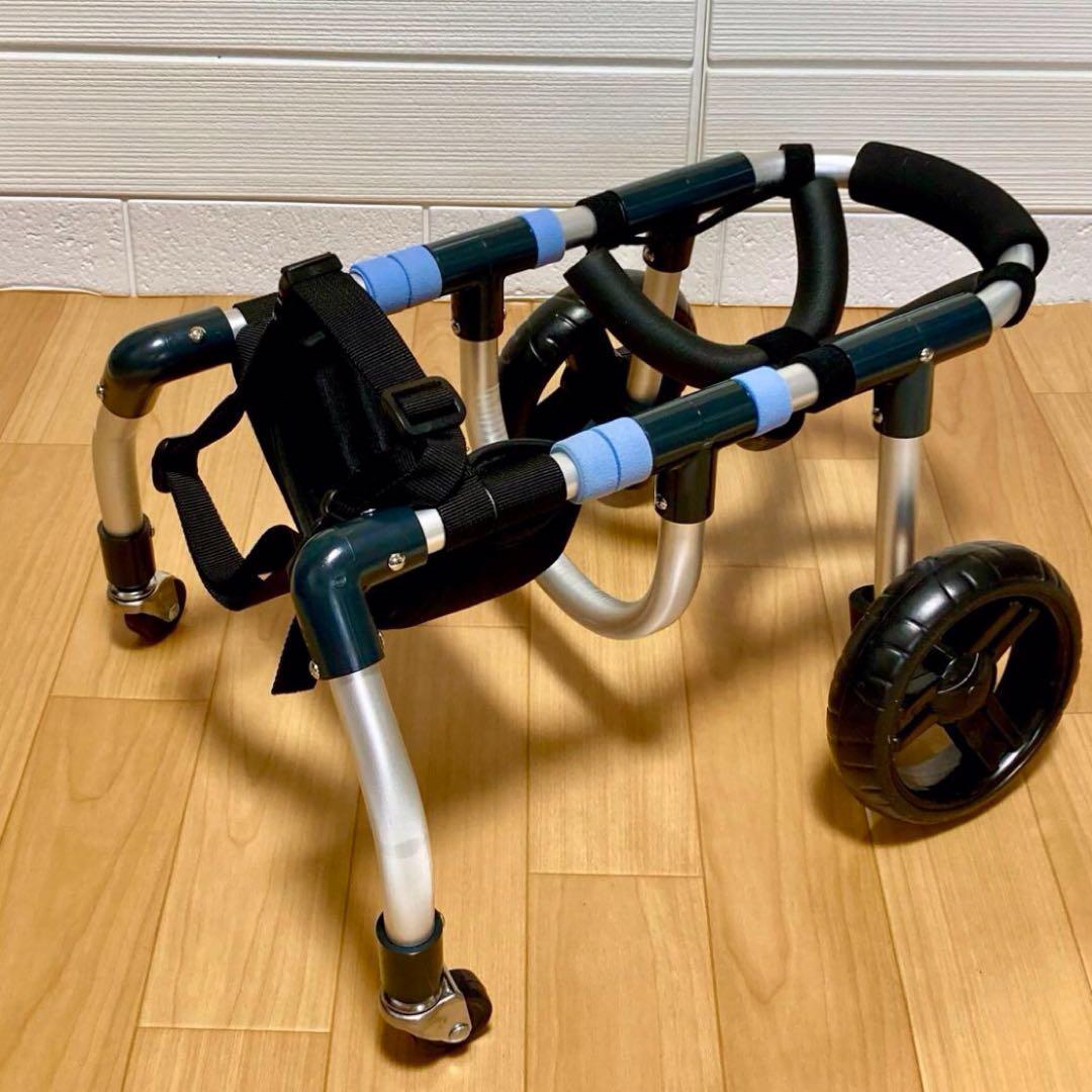 ワンジーページ■小型犬用4輪　犬の車椅子　犬の歩行器　+オプション
