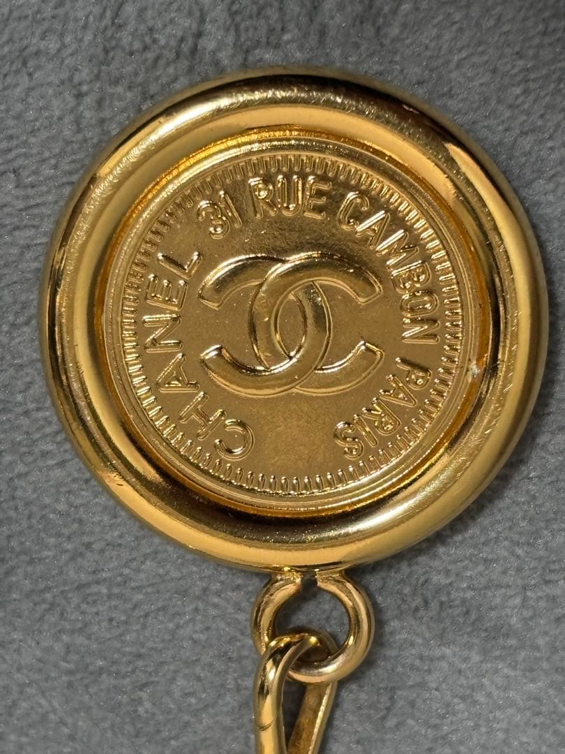 【美品】シャネル CHANEL ベルト ココマーク ヴィンテージ　チェーンベルト