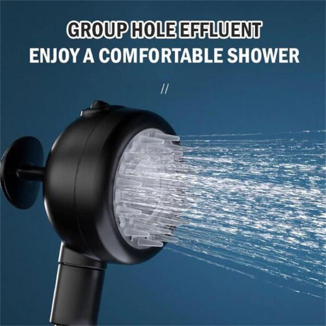 シャワー ヘッド 3機能 スパ シャワーヘッド ヘッドスパ ブラック バス用品