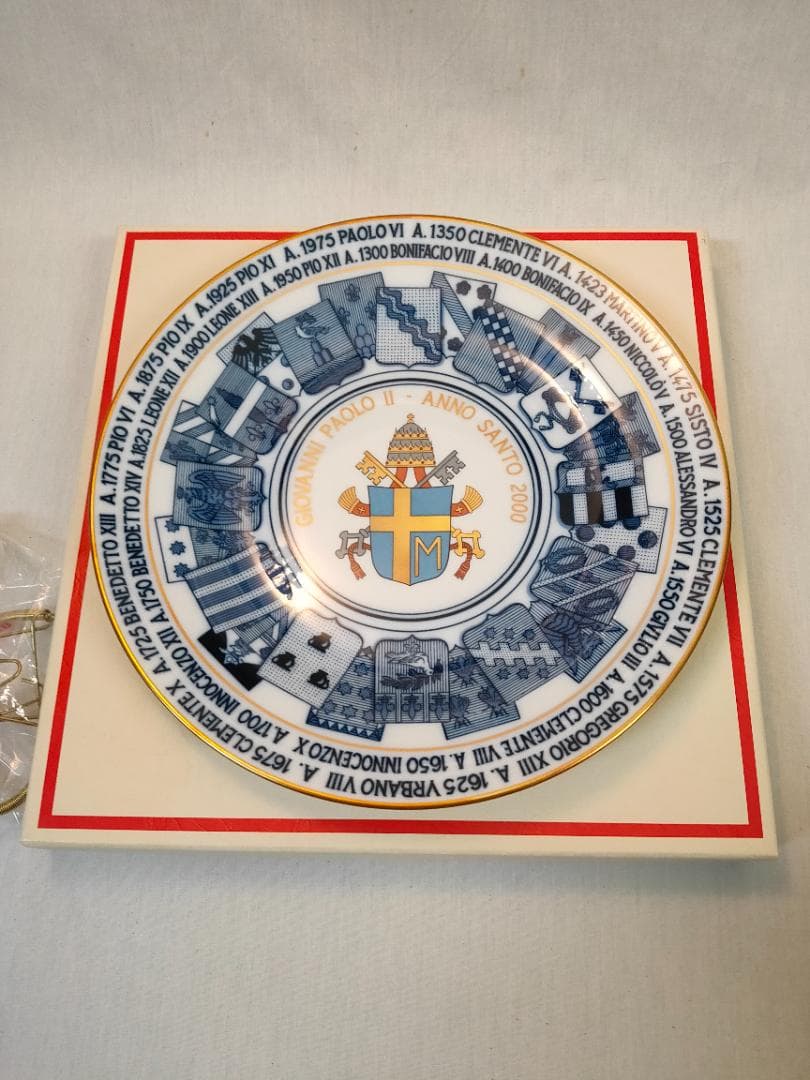 【新品・未使用】ジノリ　ミレニアム記念プレート