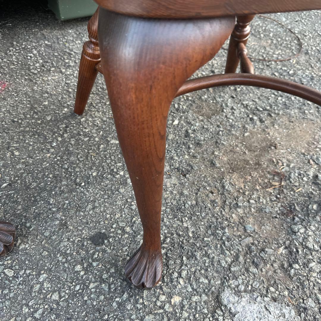 瞬間お値下げ‼️豪邸発掘品‼️木製スピンドルバックチェア アームチェアヴィンテージ