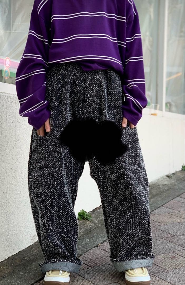 rundy デニム 25SS 50inch ニードルパンチ 吾亦紅