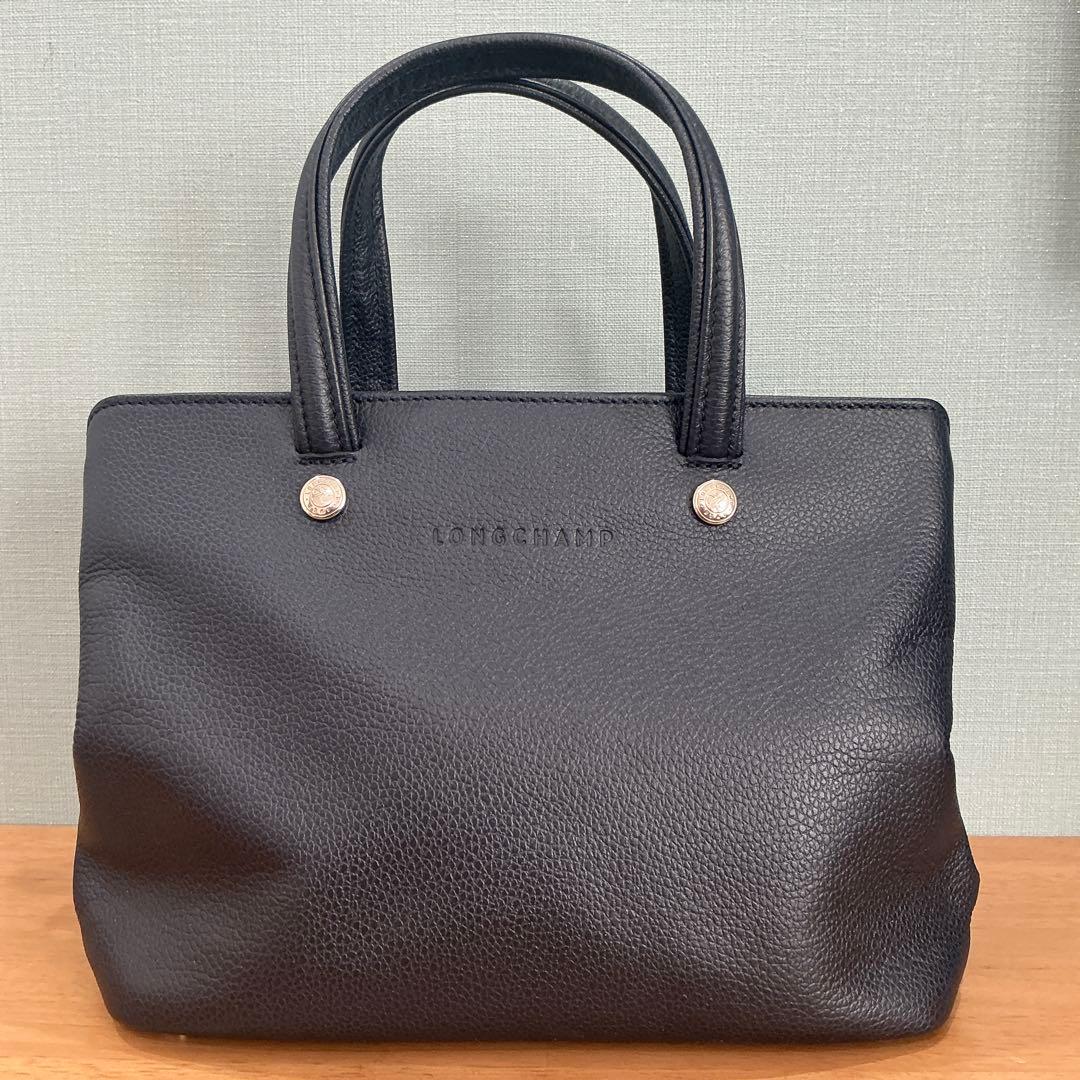 新品同様/ロンシャン/ネイビー/ハンドバッグ