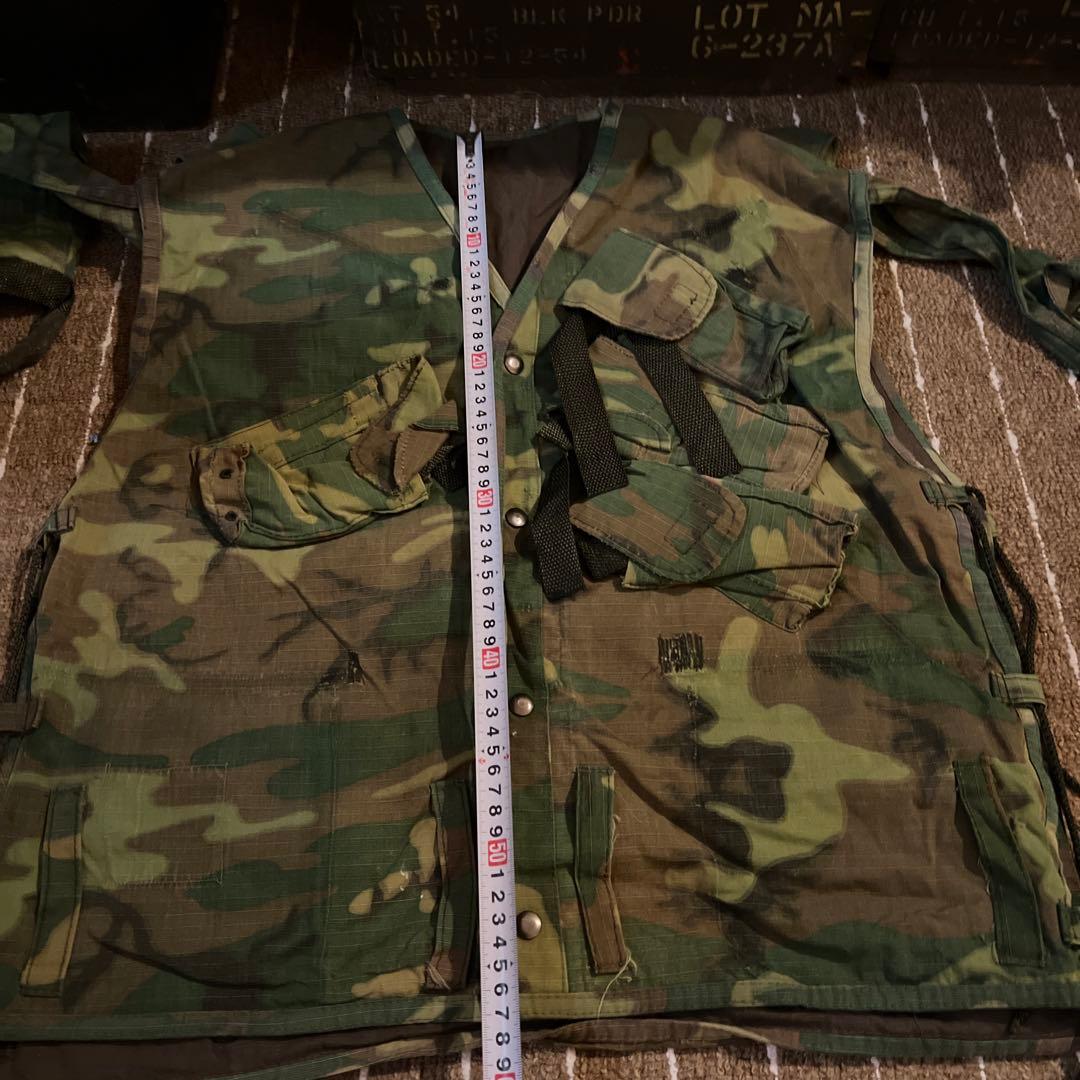 実物生地　ベトナム戦以降　SEALs ベスト　特殊部隊　米軍　補修あり
