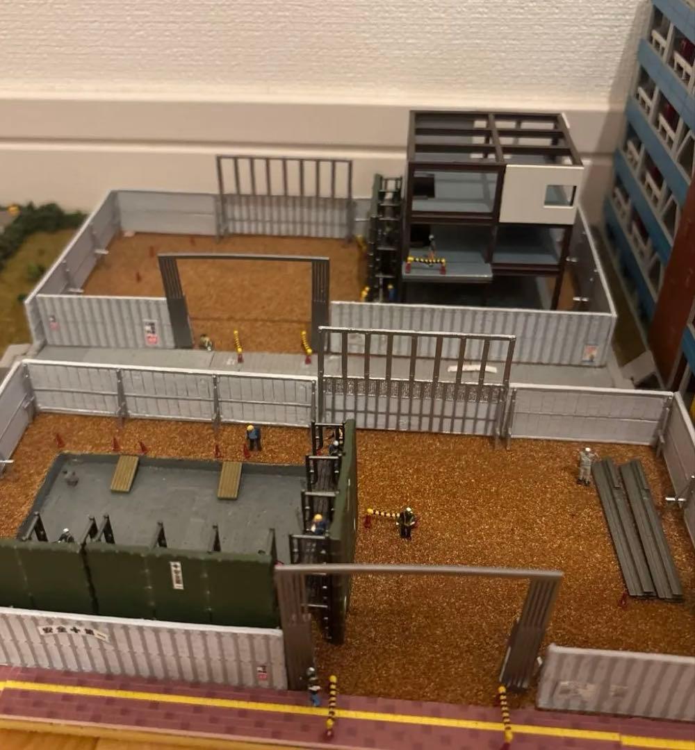 立体駐車場他　鉄道模型　Nゲージ　ジオラマ解体品
