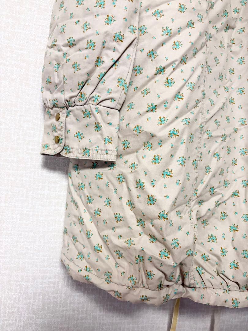 ❤️新品未使用❤️Cherir la femme ライナー付モッズコートMベージュ花