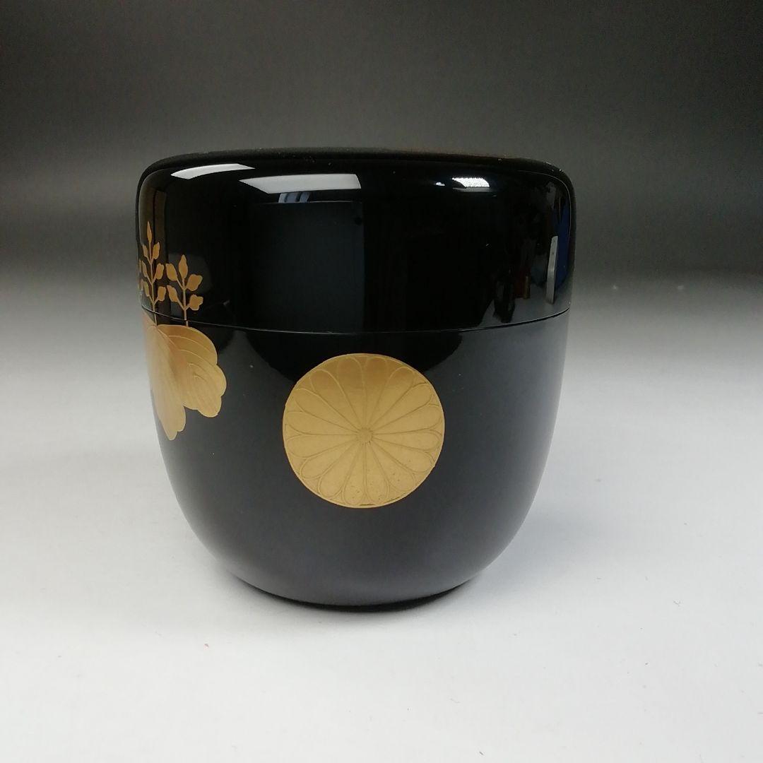 Ｔ９９１　棗　『高台寺蒔絵』『中棗』『佐々木麗峰 造』　共箱　茶道具